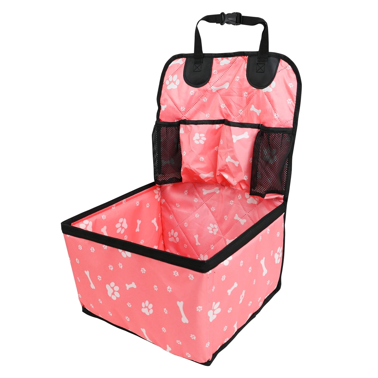 Dog Car Booster Seat with Storage Pockets for Small/Medium Dogs - My Pet Serenity