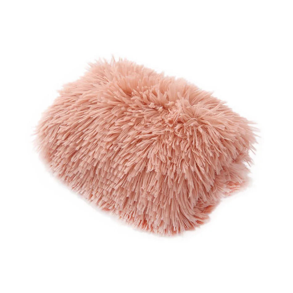 Winter dog and cat bed mat, washable plush cushion, warm and soft - My Pet Serenity