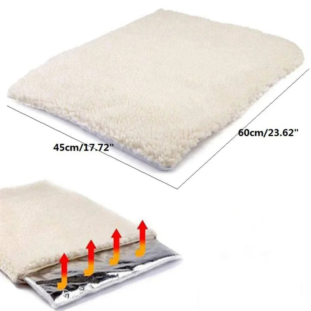 Self-Heating Pet Pad Blanket for Cats and Dogs with Thermal Core - My Pet Serenity