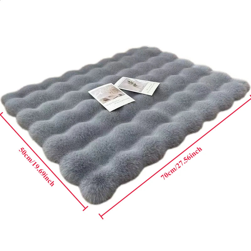 Winter Bubble Fleece Pet Sleeping Pad 50x70cm for Cats and Dogs - My Pet Serenity