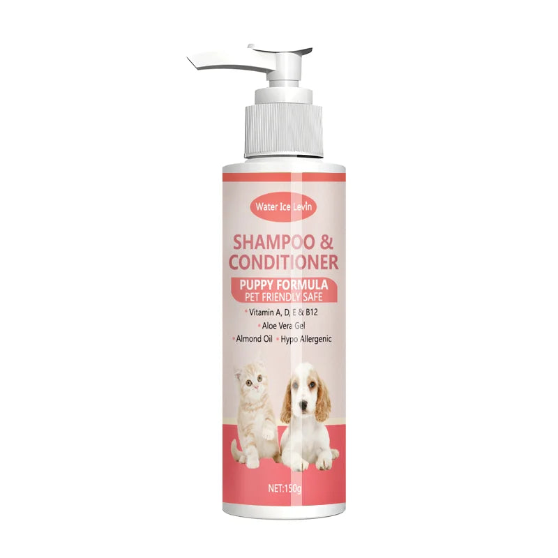 Puppy 2-in-1 Shampoo & Conditioner with Aloe, Hypoallergenic Vitamins - My Pet Serenity