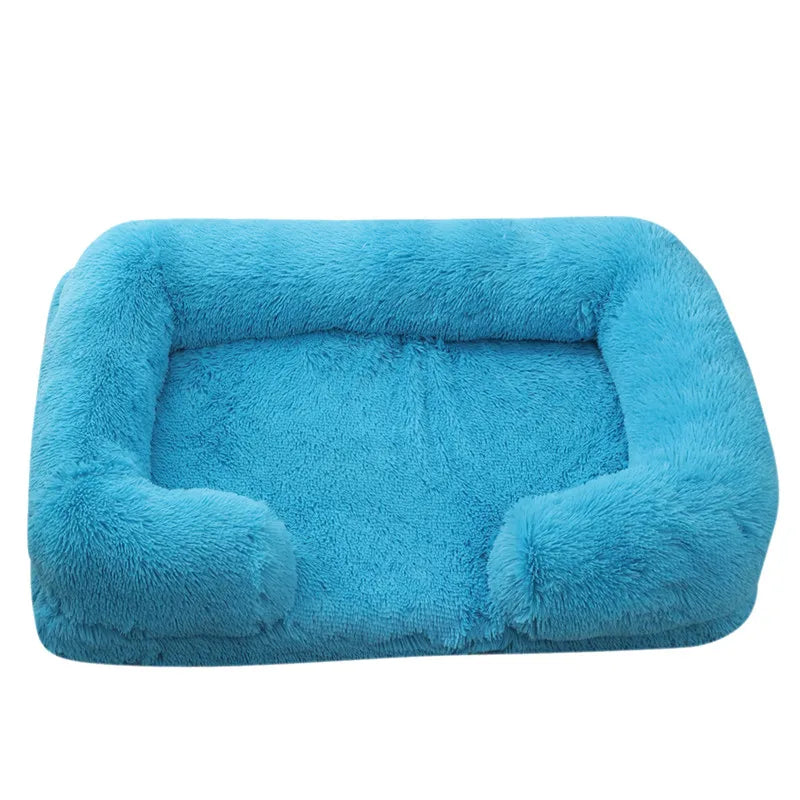 Large Dog Bed Plush Thickened Pad with Removable Cover for Winter - My Pet Serenity