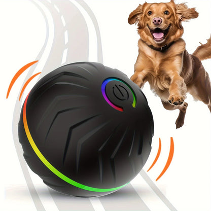 Interactive Dog Toy: Random Rolling, Jumping Lights, 4-Hour Battery - My Pet Serenity