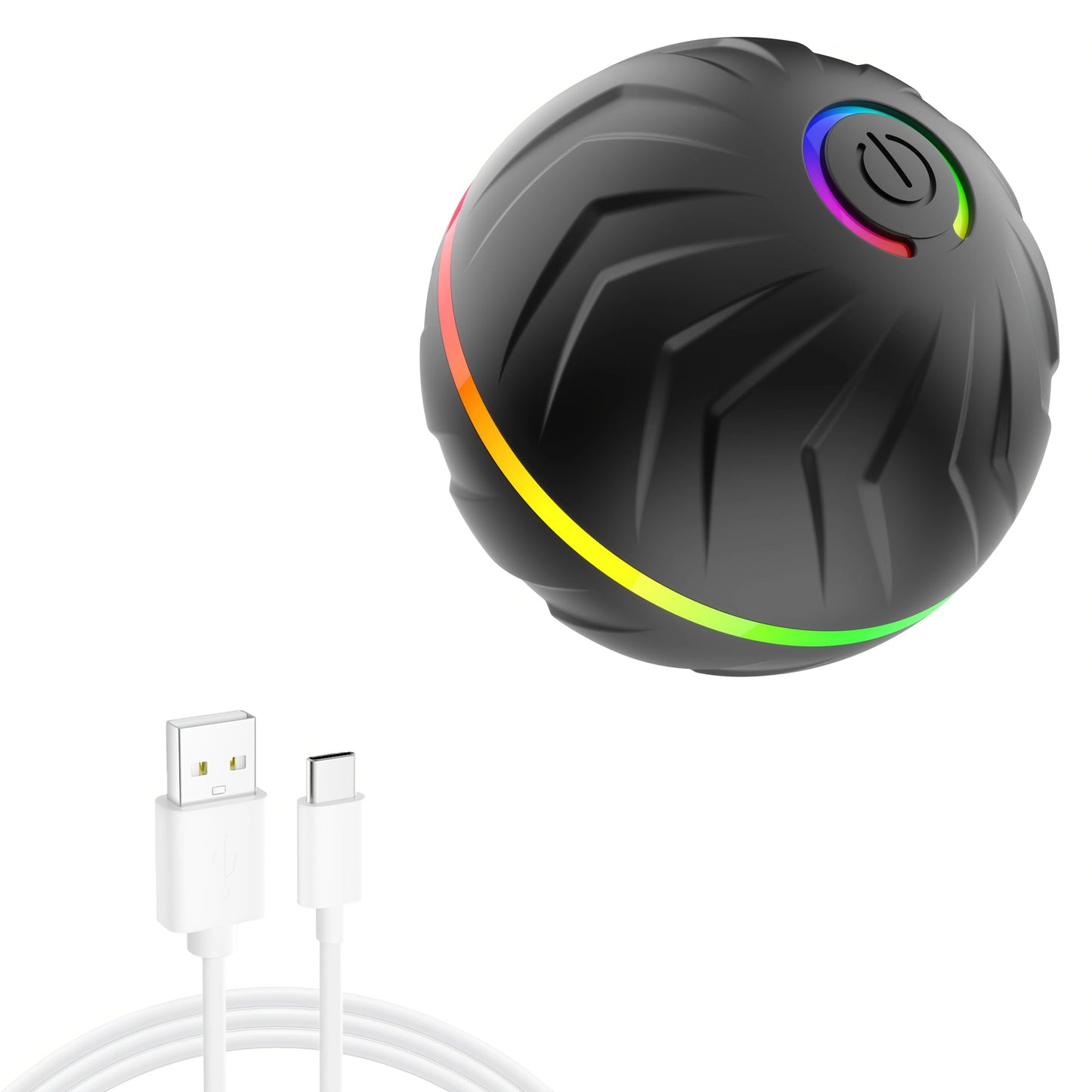 Interactive Dog Toy: Random Rolling, Jumping Lights, 4-Hour Battery - My Pet Serenity