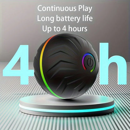 Interactive Dog Toy: Random Rolling, Jumping Lights, 4-Hour Battery - My Pet Serenity