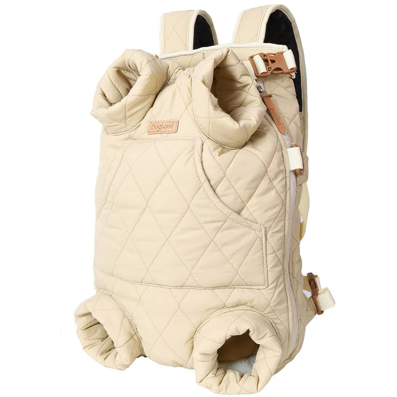 Winter Dog Backpack for Small Pets - Warm Windproof Carrier - My Pet Serenity