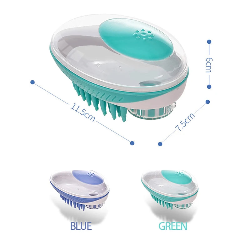 2-in-1 Pet Bath Brush: Soft Silicone Massage Comb for Dogs & Cats - My Pet Serenity