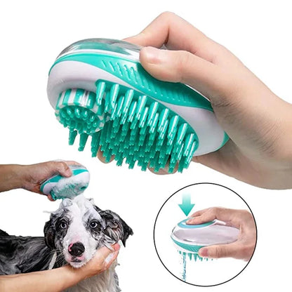 2-in-1 Pet Bath Brush: Soft Silicone Massage Comb for Dogs & Cats - My Pet Serenity