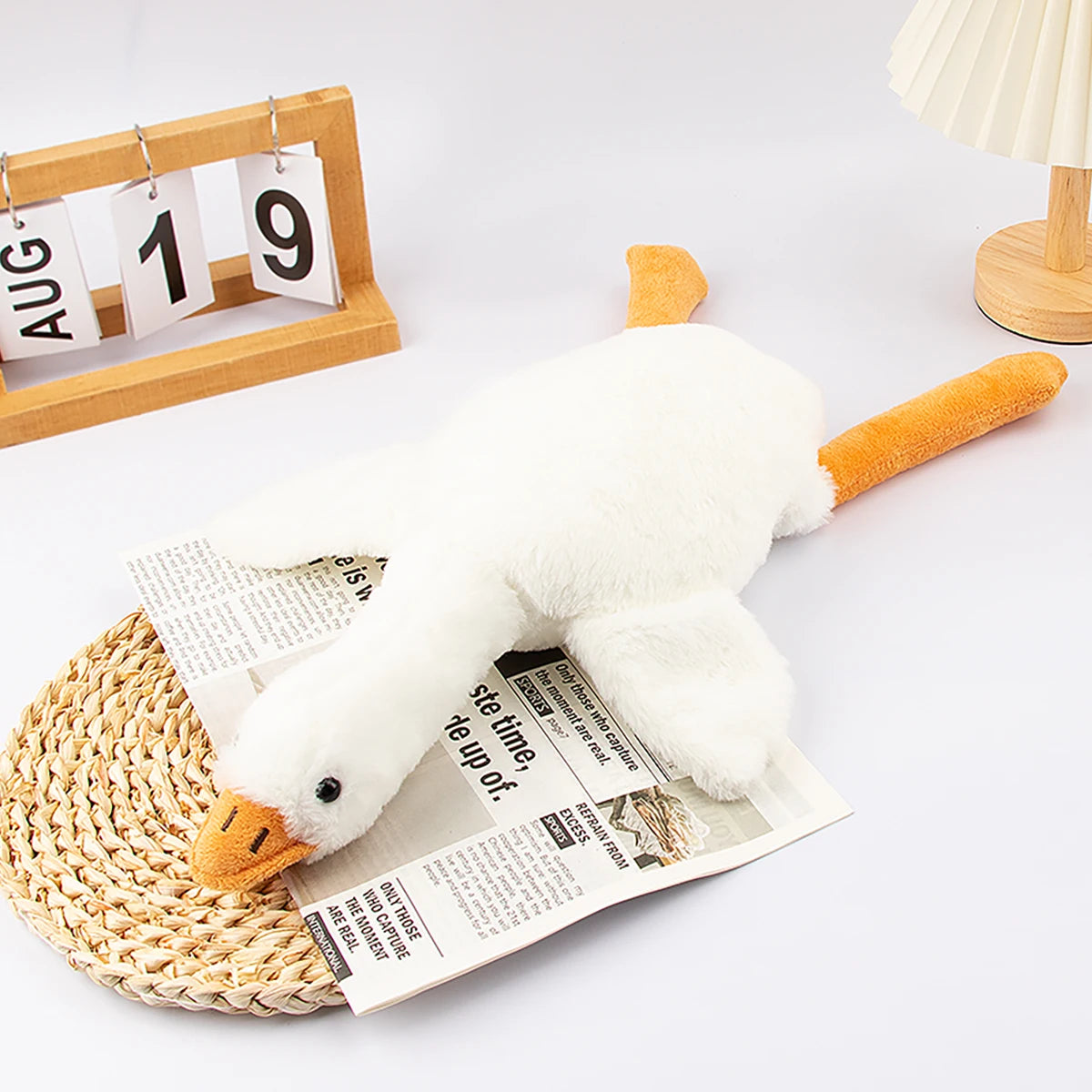 50cm Goose Plush Toy for Cats and Dogs - Anxiety Relief Companion - My Pet Serenity