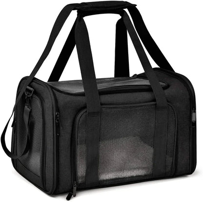 Collapsible Cat & Dog Carrier for Small/Medium Pets up to 15 lbs - My Pet Serenity