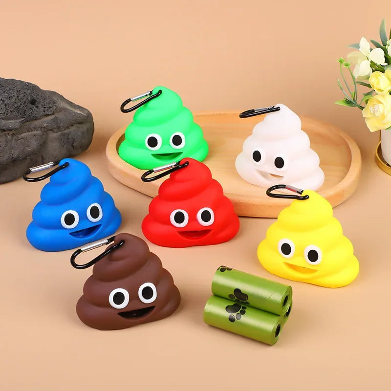 Dog Poop Bag Dispenser with Clip Portable Waste Bag Holder for Walking - My Pet Serenity