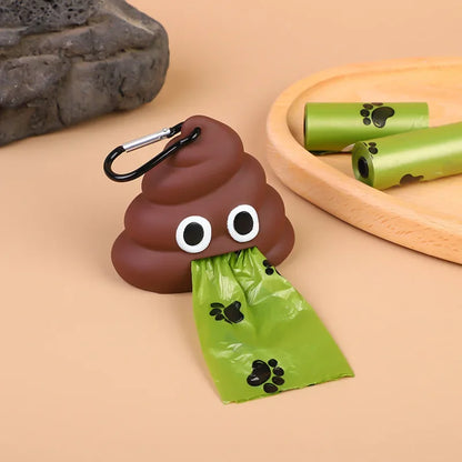 Dog Poop Bag Dispenser with Clip Portable Waste Bag Holder for Walking - My Pet Serenity