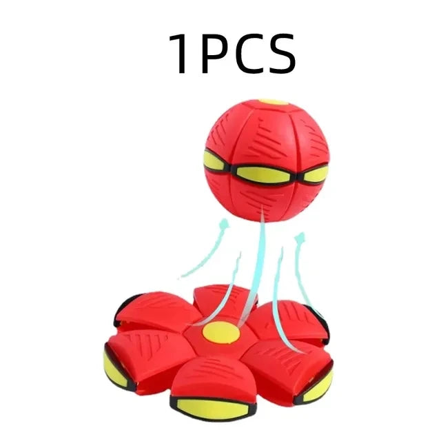 Dog Toy Flying UFO Morph Ball Outdoor Interactive Training Ball - My Pet Serenity