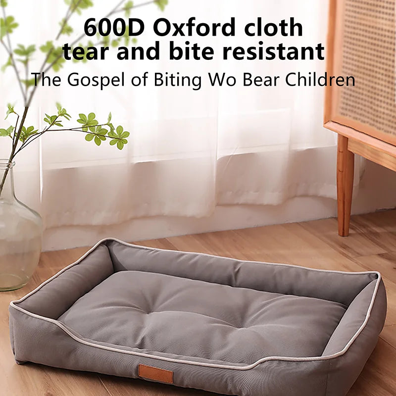 Waterproof Dog Bed 600D Oxford, All-Season, Thick PP Cotton Fill - My Pet Serenity