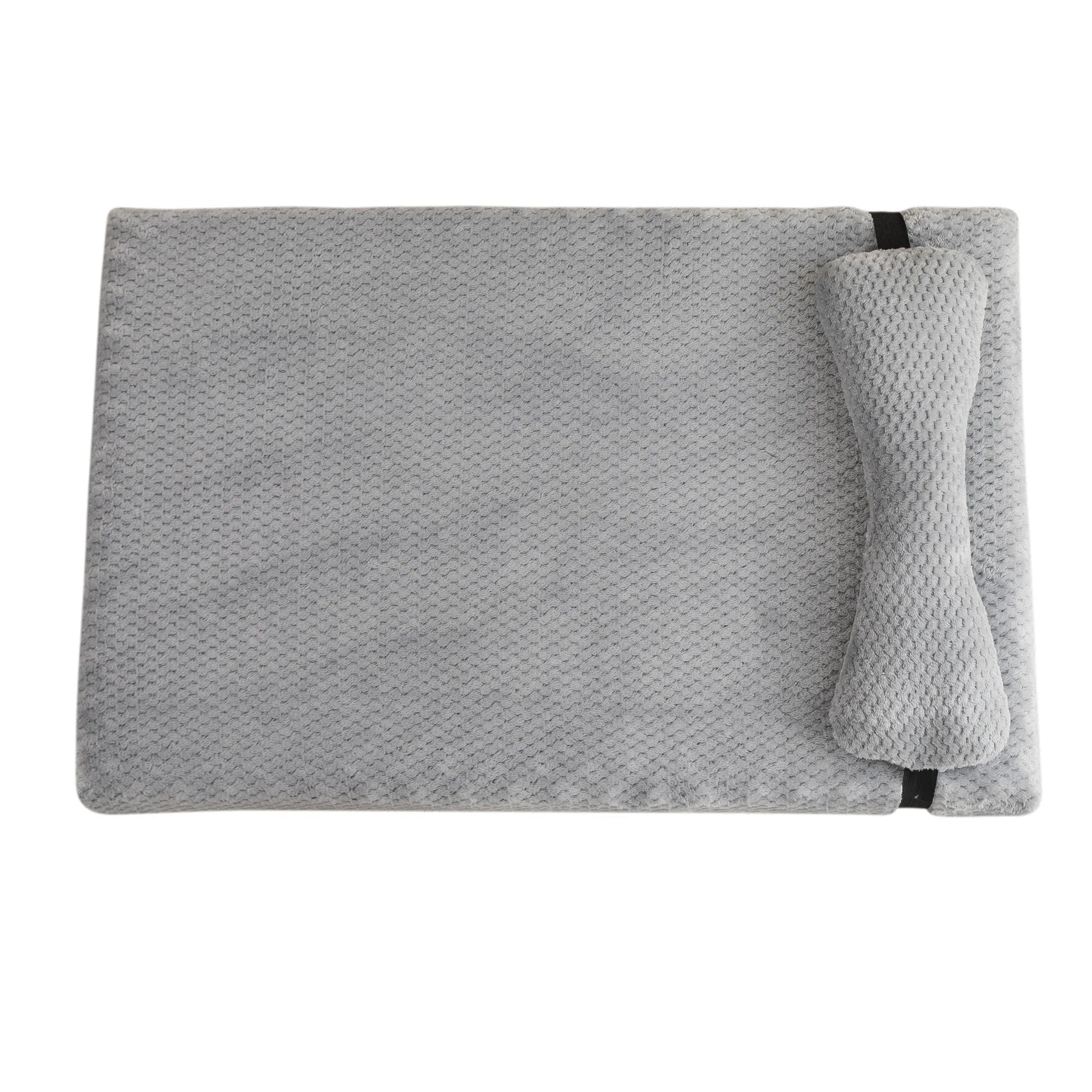 Warm Calming Dog Bed with Pillow Plush Mat Removable Winter Cover for Dogs and Cats - My Pet Serenity