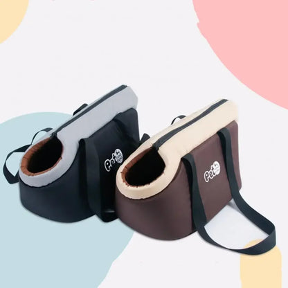 Portable Pet Shoulder Bag: Foldable Breathable Oxford Cloth Carrier - My Pet Serenity