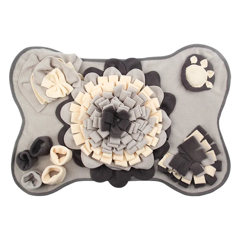 Snuffle Mat for Small/Medium Dogs - Soft Fleece, Squeaky Toy, SlowFeed - My Pet Serenity