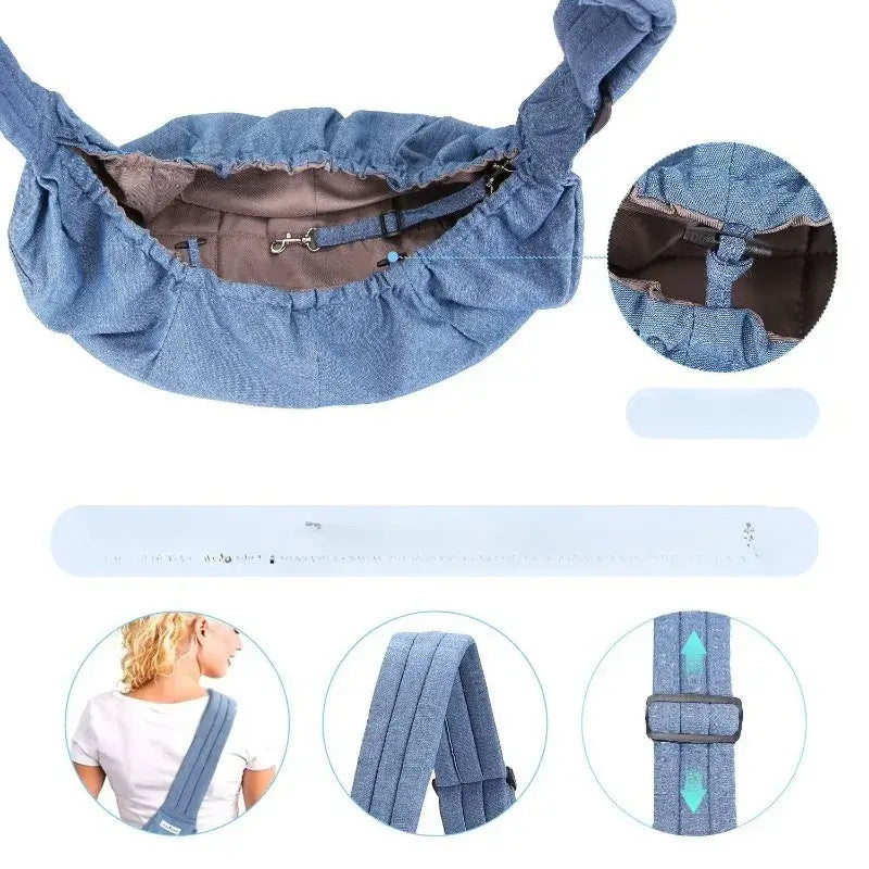 Winter Dog and Cat Sling Carrier Bag – Portable Outdoor Pet Backpack - My Pet Serenity