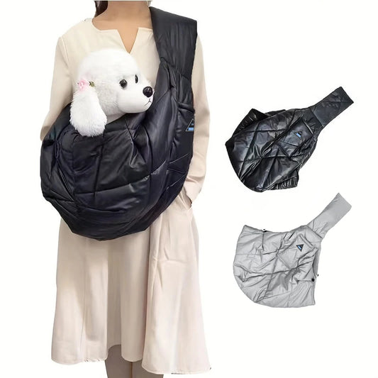 Winter Warm Dog Carrier Bag, Thickened Portable Shoulder Bag for Dogs - My Pet Serenity