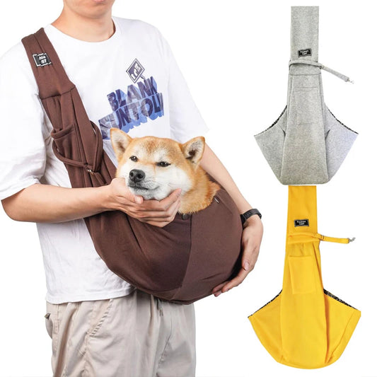 Outdoor Pet Carrier Shoulder Bag for Dogs and Puppies – Travel Sling - My Pet Serenity