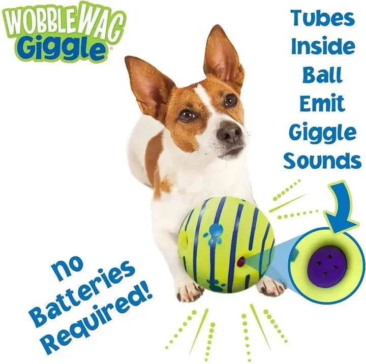 Dog Interactive Giggle Ball Toy for IQ Training, Mental Stimulation - My Pet Serenity