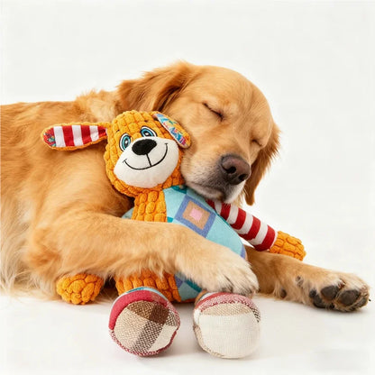 Interactive Plush Cat and Dog Toy with Squeaker - Bite-Resistant Chew - My Pet Serenity