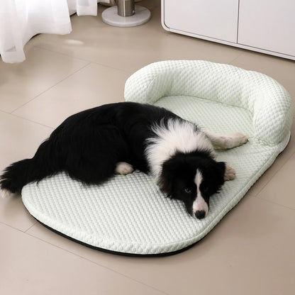 Breathable Cooling Dog Bed for Spring/Summer with Pillow - Ice Silk - My Pet Serenity
