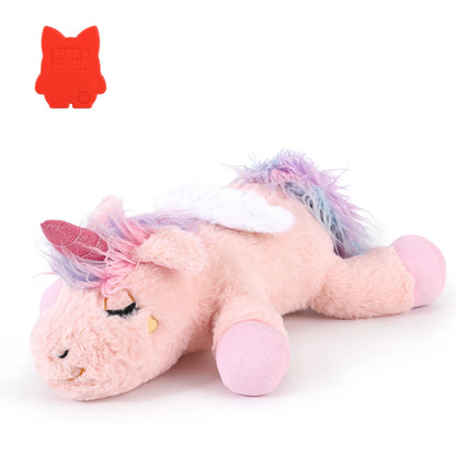 Puppy Plush Unicorn Dog Toy Heartbeat Sound - Sleep Aid, Durable - My Pet Serenity