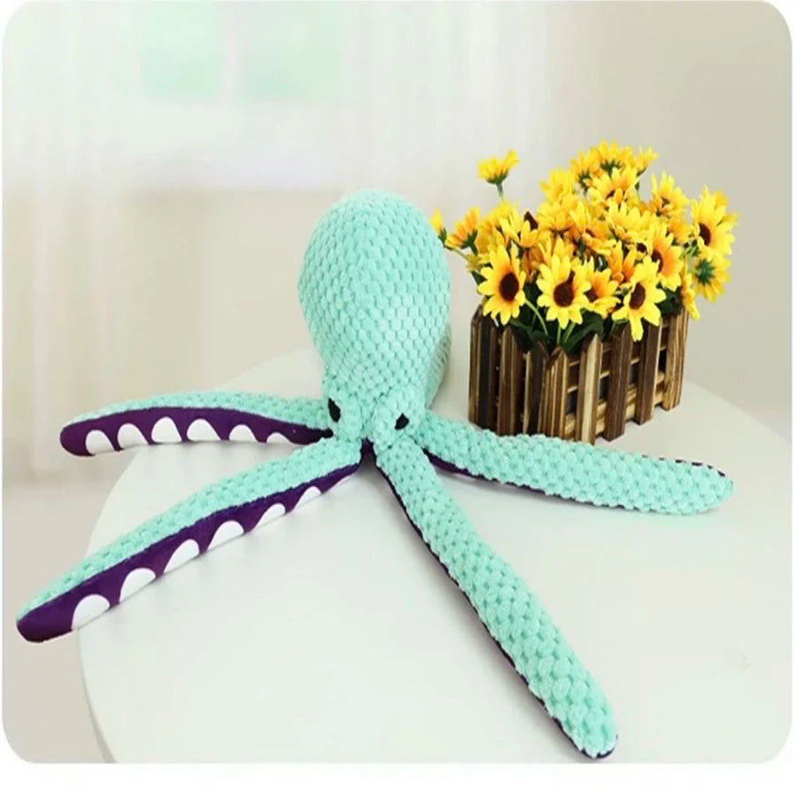 Dog Plush Octopus Toy - Sound, Durable Toy for Large & Small Dogs - My Pet Serenity