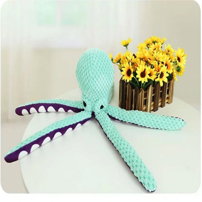 Dog Plush Octopus Toy - Sound, Durable Toy for Large & Small Dogs - My Pet Serenity