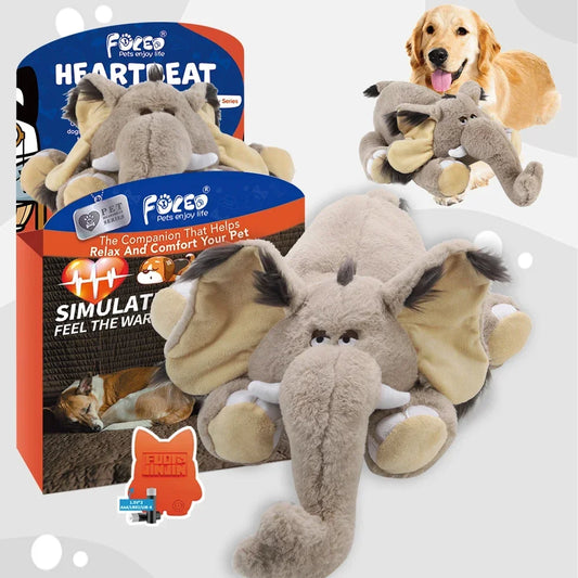 Mammoth Puppy Heartbeat Stuffed Toy for Anxiety Relief - My Pet Serenity