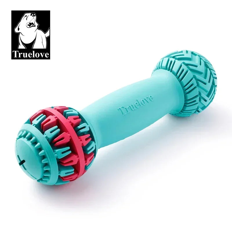 Durable Leak-Proof Treat Dispenser Dog Toy Dumbbell Slow Feeder - My Pet Serenity