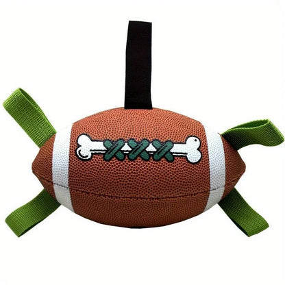 Durable Rubber Dog Soccer Ball for All Breeds Indoor/Outdoor Bone Toy - My Pet Serenity