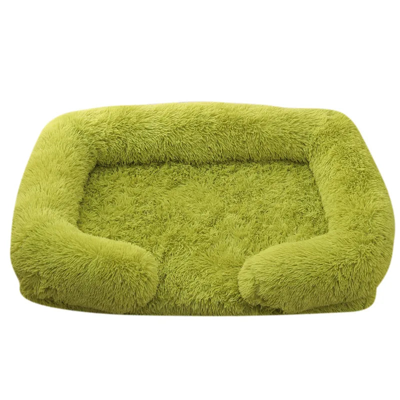 Large Dog Bed Plush Thickened Pad with Removable Cover for Winter - My Pet Serenity