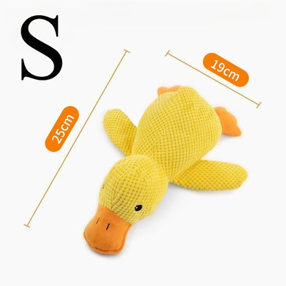 Duck Plush Dog Toy Chew-Resistant Quacking Sound Soft Durable Toy Dogs - My Pet Serenity