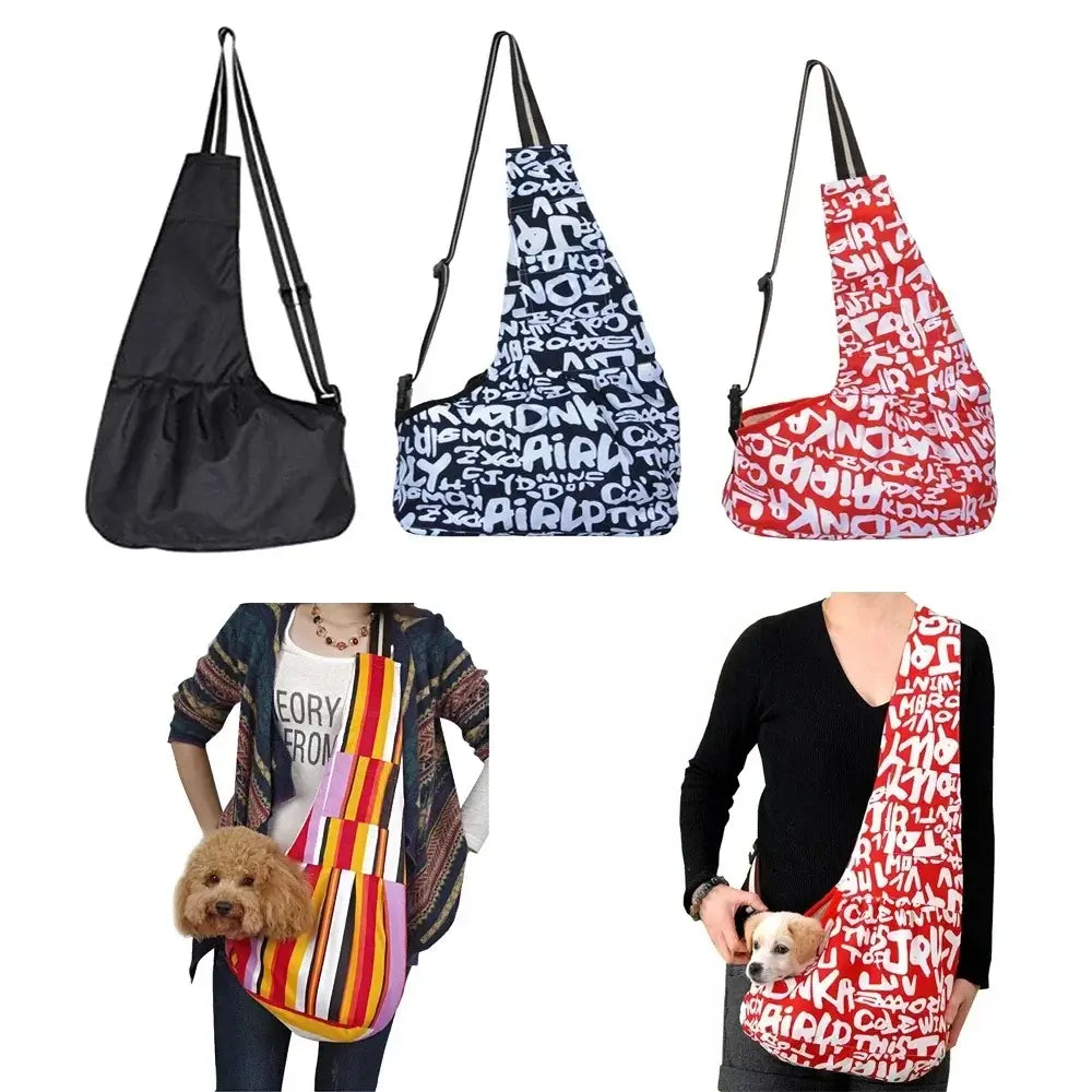 Pet Sling Carrier for Small Dogs and Cats - Adjustable, Breathable - My Pet Serenity