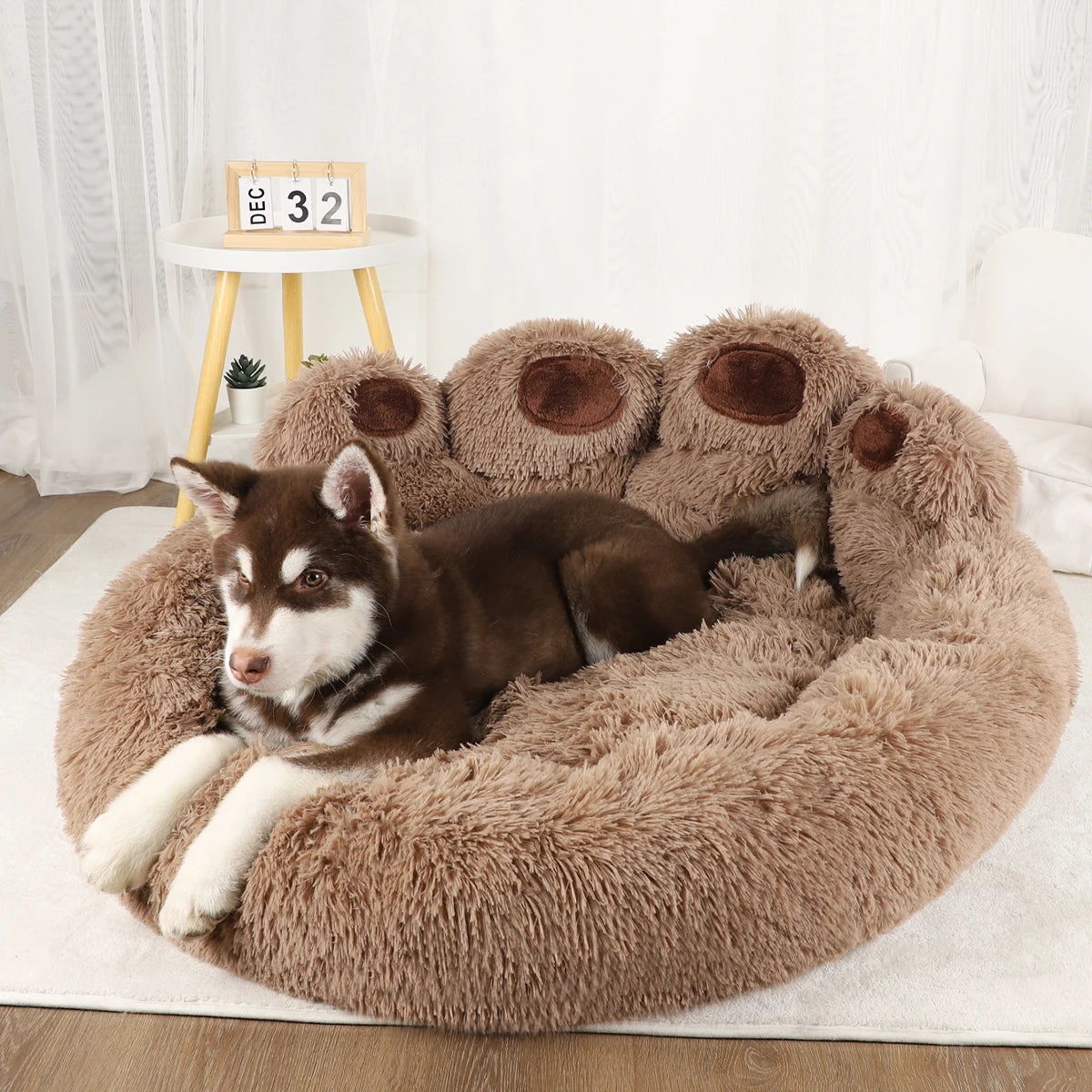 Winter Plush Dog Bed for Large Dogs and Cats Kennel Mat - My Pet Serenity