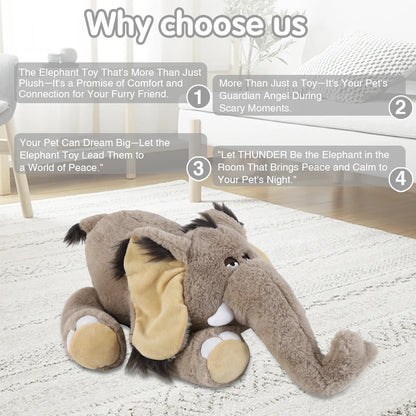 Mammoth Puppy Heartbeat Stuffed Toy for Anxiety Relief - My Pet Serenity