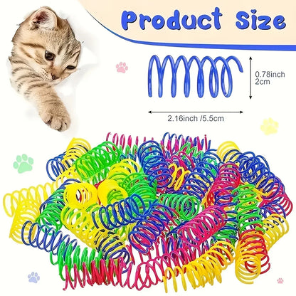 Cat Toys Mix Pack (56/28/14 pcs): Plastic & Plush for Multiple Cats - My Pet Serenity