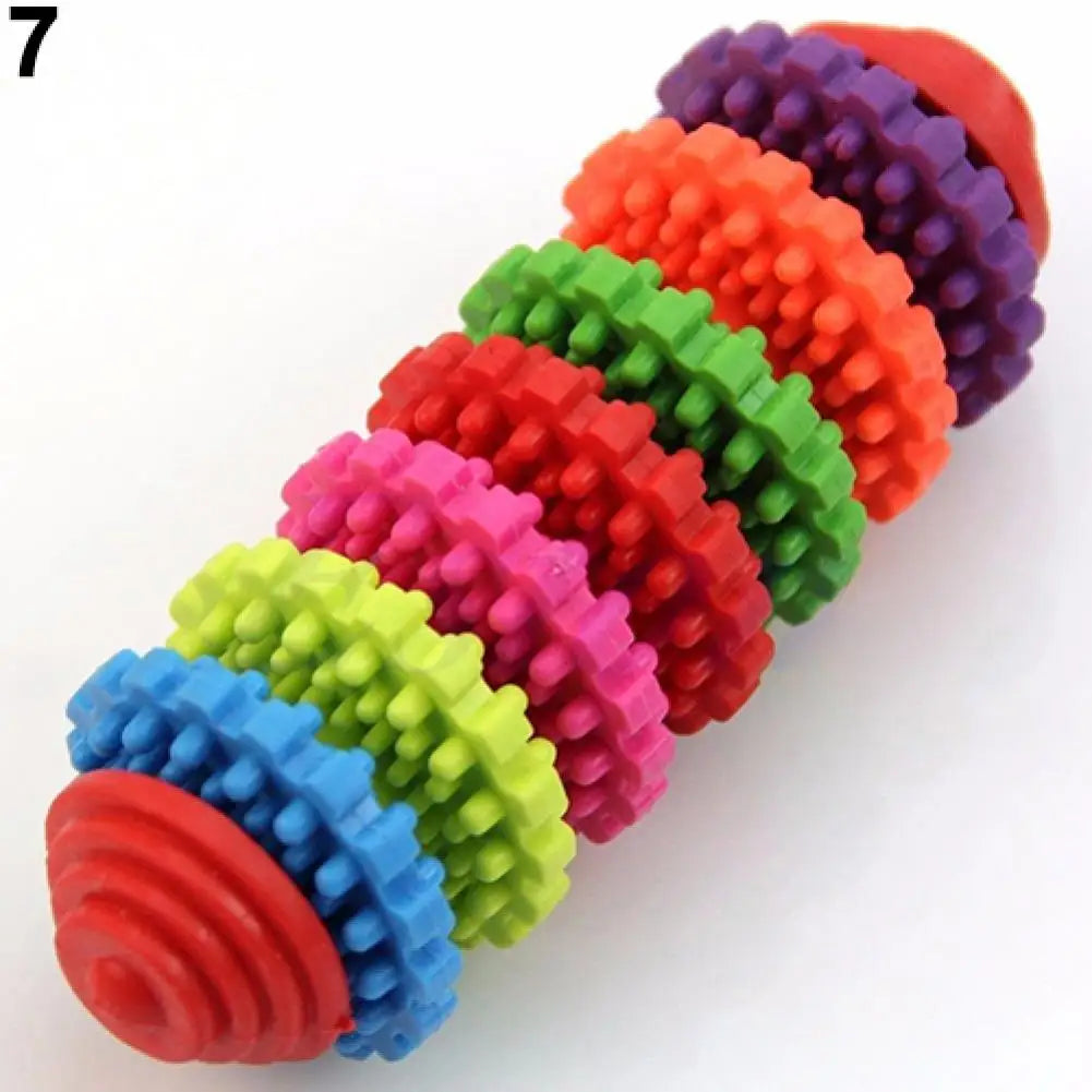 Durable rubber dog cat dental chew toy for teething, teeth cleaning - My Pet Serenity
