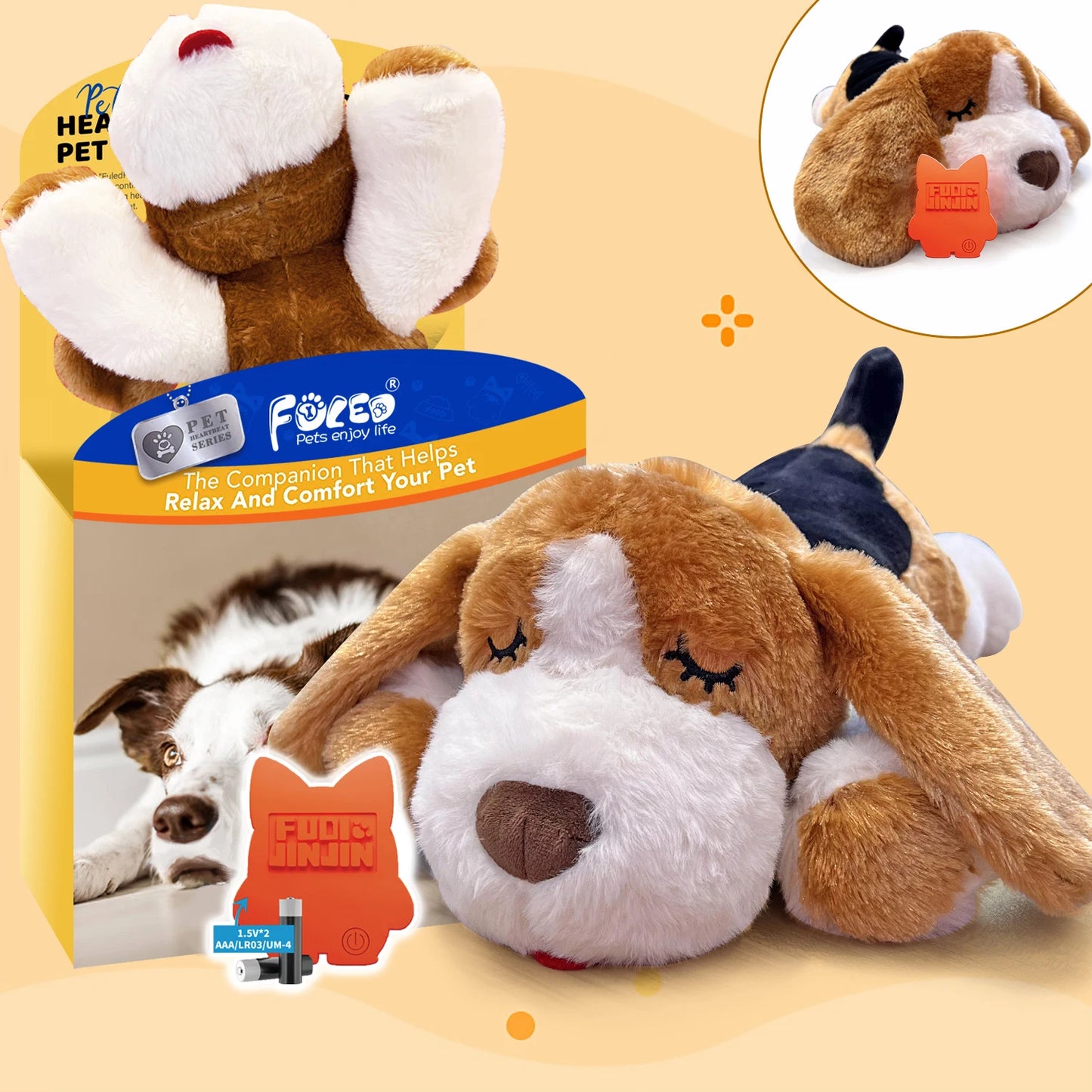 Puppy Heartbeat Toy for Crate Training and Sleep Aid - Dog Toy - My Pet Serenity