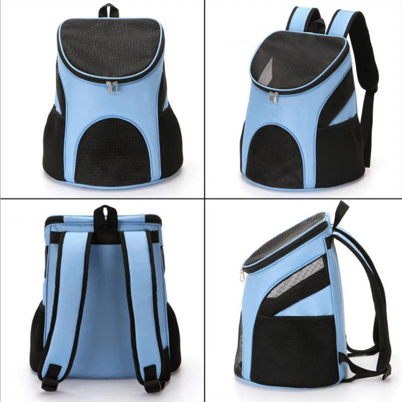 Cat Travel Backpack Carrier - Portable Breathable Mesh Transport Bag - My Pet Serenity