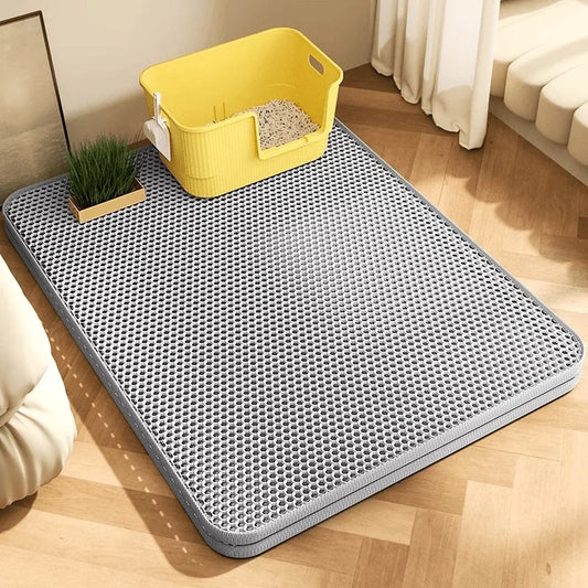 Extra-Large Cat Litter Mat - Waterproof, 2-Layer, Non-Slip, Washable - My Pet Serenity