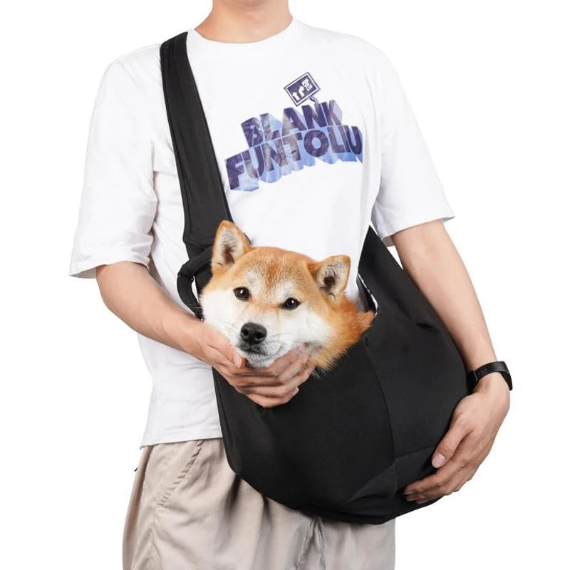 Outdoor Pet Carrier Shoulder Bag for Dogs and Puppies – Travel Sling - My Pet Serenity