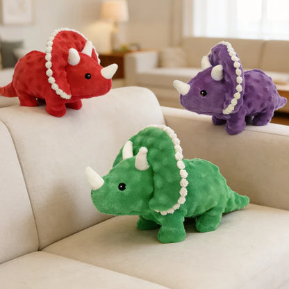 Indestructible Plush Dinosaur Dog Toy with Squeaker - Safe for Large Dogs - My Pet Serenity