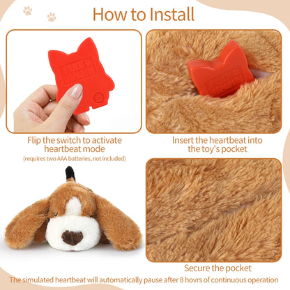 Puppy Heartbeat Toy for Crate Training and Sleep Aid - Dog Toy - My Pet Serenity