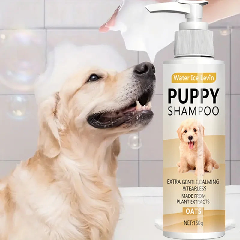 Puppy Oatmeal Shampoo for Sensitive Skin - Hypoallergenic Aloe & Shea - My Pet Serenity