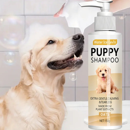Puppy Oatmeal Shampoo for Sensitive Skin - Hypoallergenic Aloe & Shea - My Pet Serenity