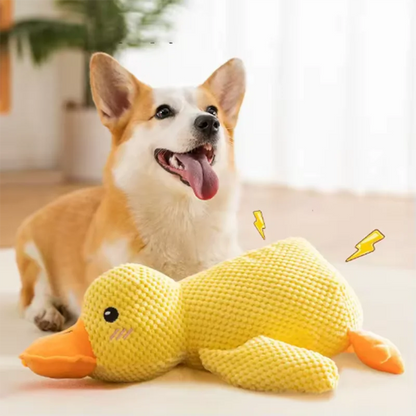 Duck Plush Dog Toy Chew-Resistant Quacking Sound Soft Durable Toy Dogs - My Pet Serenity