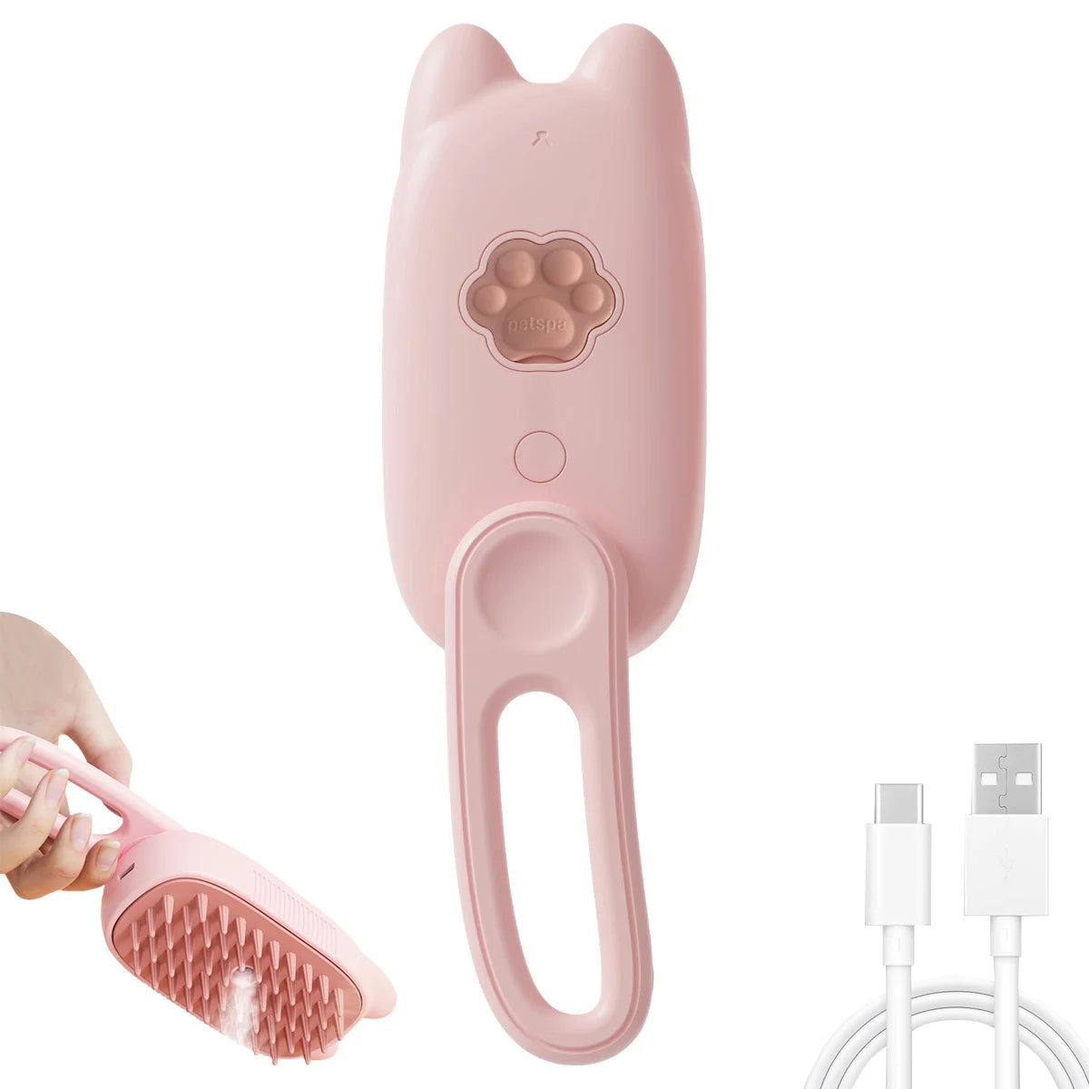 Electric Dog Brush with Silicone Tips for Grooming and Hair Removal - My Pet Serenity